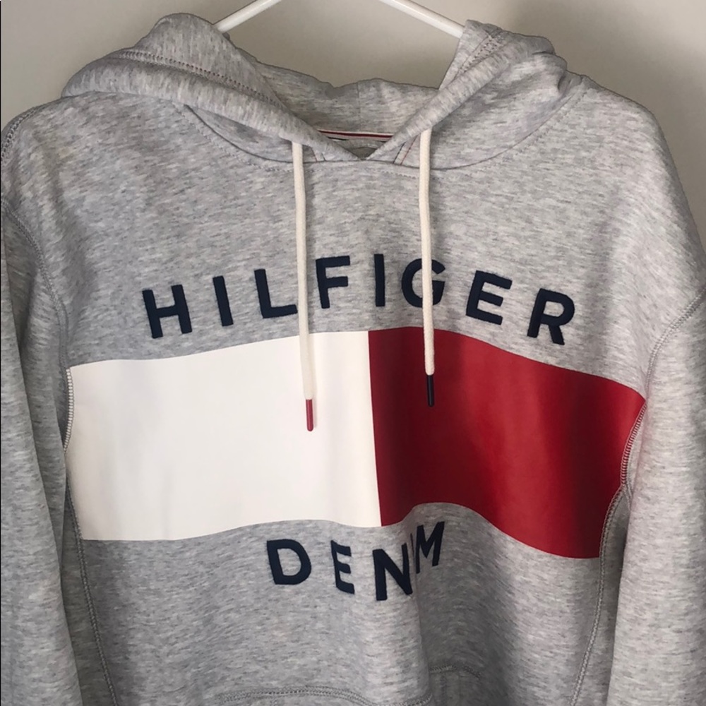 Tommy Hilfiger Denim Logo-Print Hoodie